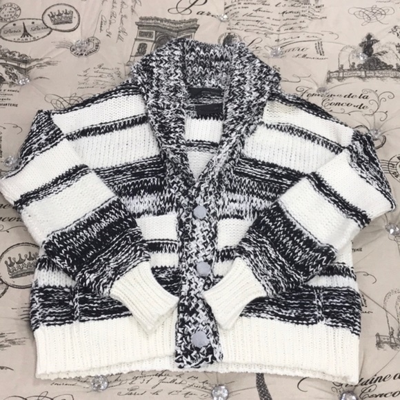 360 Sweater Annie Stripe Knit Cardigan - Picture 5 of 9